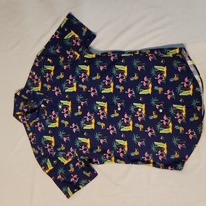 Polo Ralph Lauren Flamingo Short Sleeve Button Up Shirt (M Size S P Slim Fit)